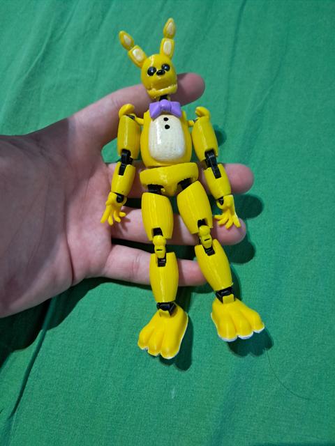 Pezzi coniglio giallo modificati 3D model thumbnail