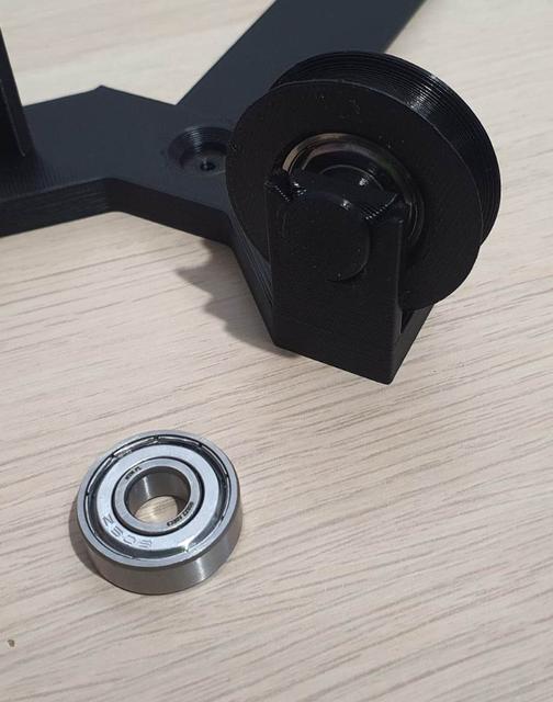 Filament spool holder bearing 608z abec3 8x22x7 mm 3D model thumbnail