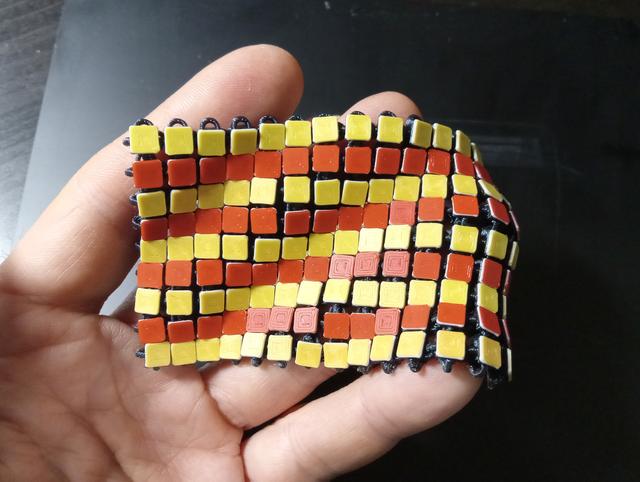 Senyera (Catalan flag) fabric 3D model thumbnail