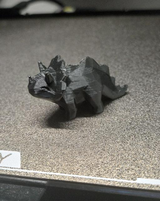 Cute Low-Poly Triceratops Dinosaur Toy 3D model thumbnail