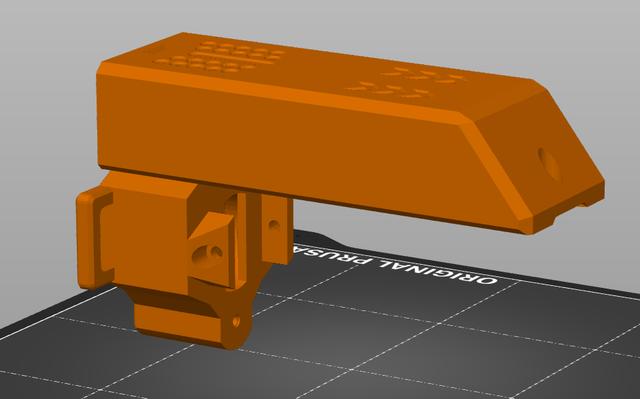 Top battery cover/holder for Gryphon by Flygonial 3D model thumbnail