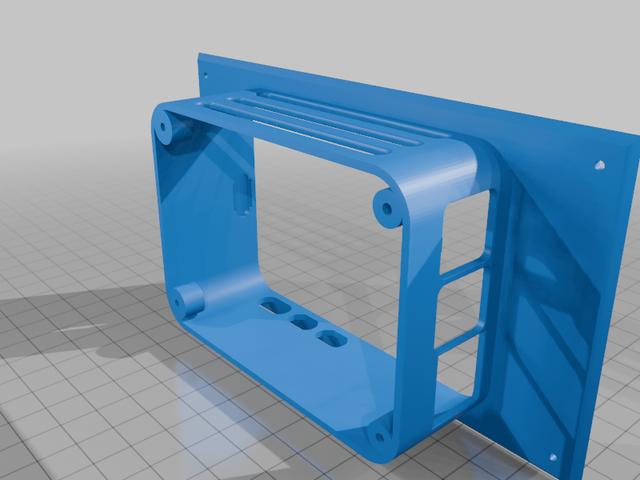 Touch Display 2 / Pi 5 case 3D model thumbnail