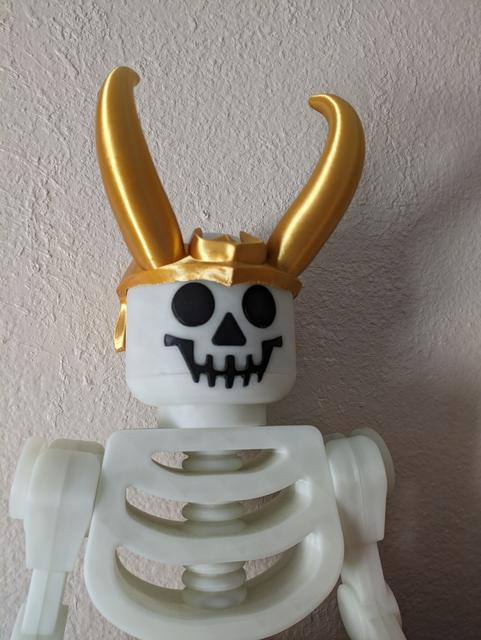 Mega lego skeleton Loki Crown REMIX 3D model thumbnail