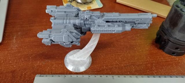 Base para UNSC Grafton Halo Fleet Battles (15 CM LARGO) 3D model thumbnail
