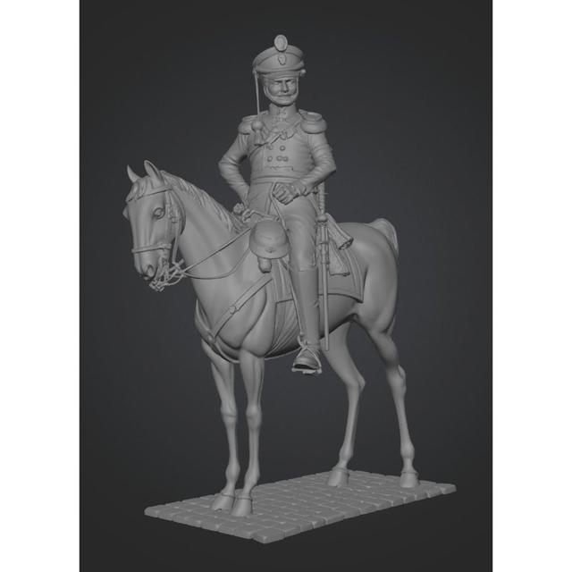 Staff officer of the Ufa Infantry regiment,1814 3D model thumbnail