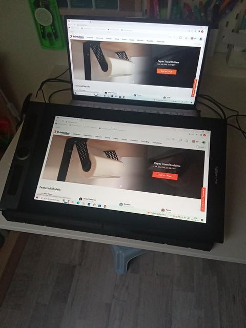 16" Drawing tablet stand extended remix 3D model thumbnail