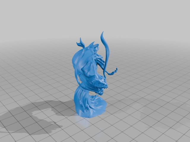 DND Water Weird Miniature  3D model thumbnail