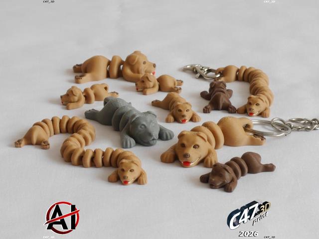 Flexi Staffordshire Snek 3D model thumbnail