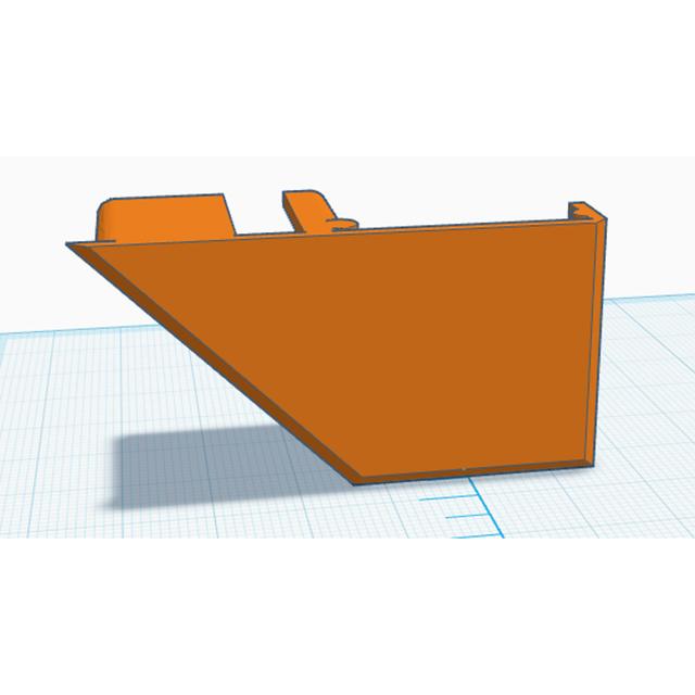 K1 Max Chamber Thermistor Cover Side Mount 3D model thumbnail
