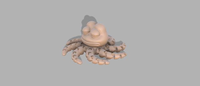 Pepe octupus 3D model thumbnail