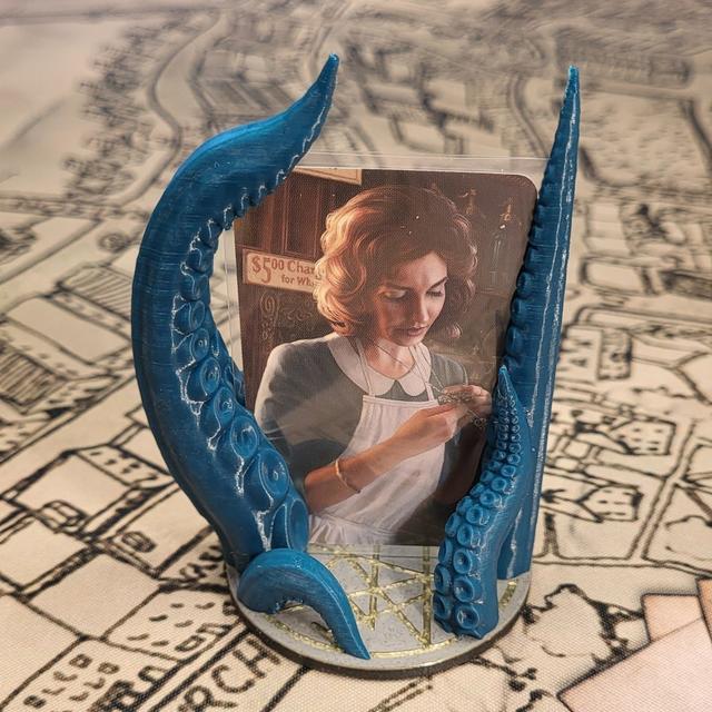 Arkham Horror LCG: Investigator Stand + Octopus Arms + Tentacles 3D model thumbnail