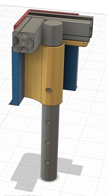 Laser engraver Rotary Roller and other purpose Height Adjustment Set - Remix for use without LegCoats 3D model thumbnail