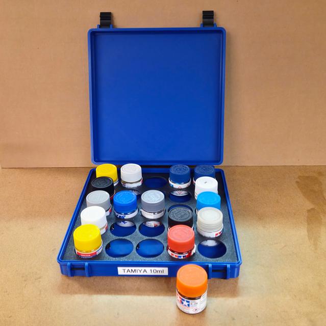 Rugged Tamiya paint storage box (10ml bottles) 3D model thumbnail