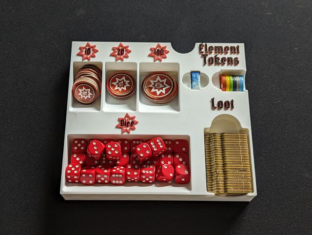 Dice Damage Loot Elements Frosthaven 3D model thumbnail