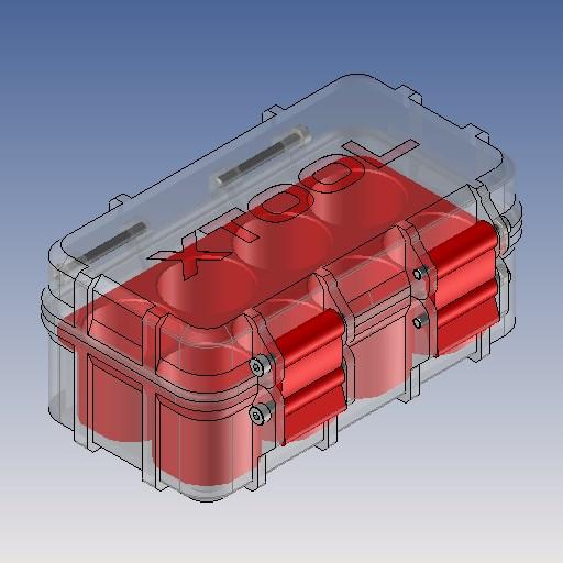 Boite de rangement pour rallonge de pied laser XTOOL 3D model thumbnail