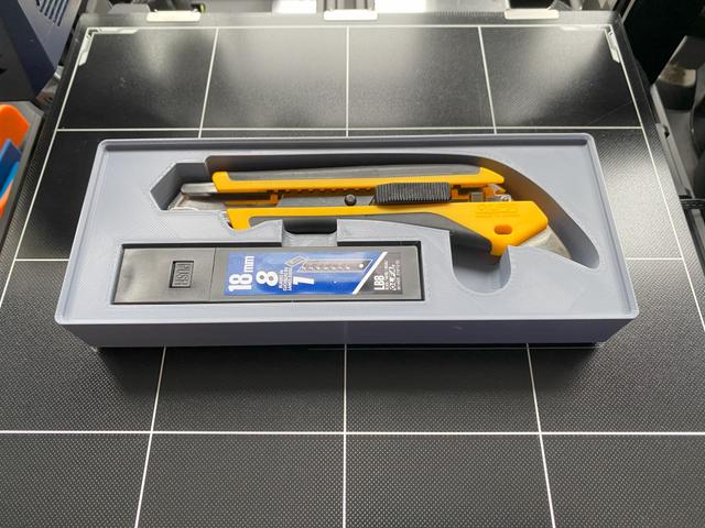 Gridfinity OLFA LA-X Utility Knife and Refill 3D model thumbnail