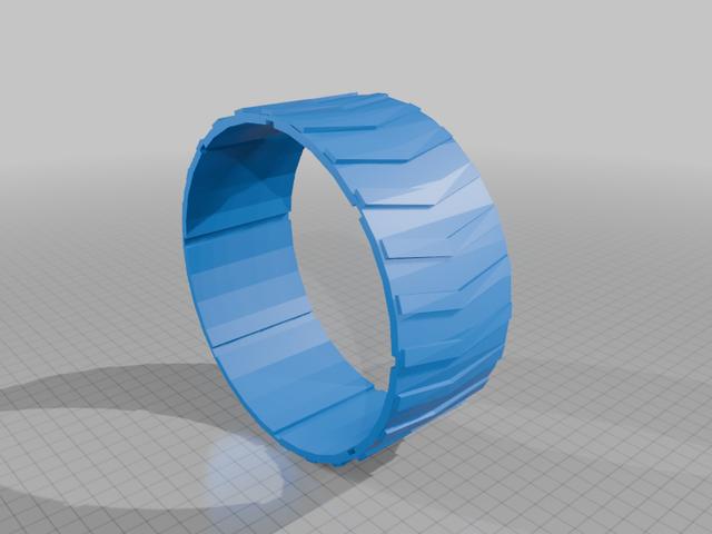 Kayak Cart Weel (tire and rim) 3D model thumbnail