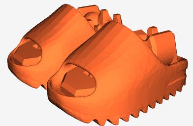 Dummy 13 Yeezy slides 3D model thumbnail