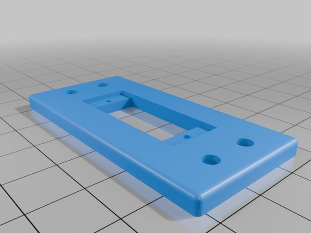 Servo Dropper 9g Servo Adapter Plate 3D model thumbnail