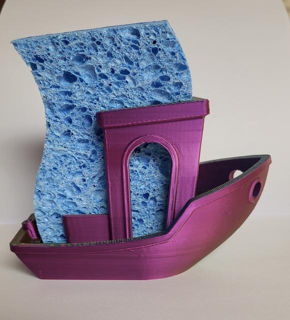 Benchy Sponge Holder 3D model thumbnail
