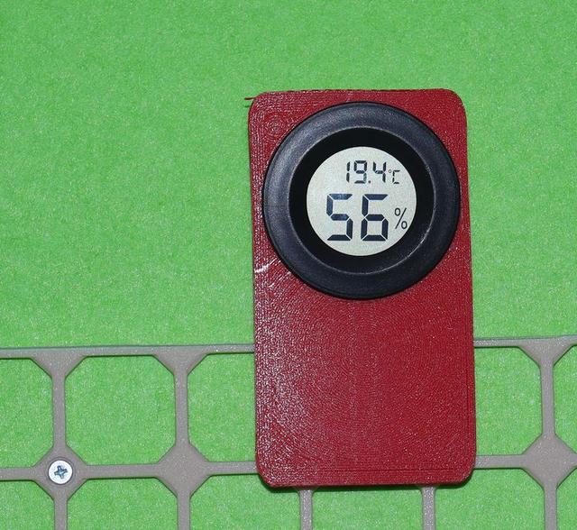 Hygrometer holder for openGrid 3D model thumbnail