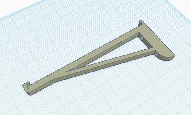 bracket printer friendly - no support 3D model thumbnail