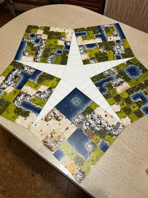 Civilization Board Game spacer for even 5 player setup 3D model thumbnail