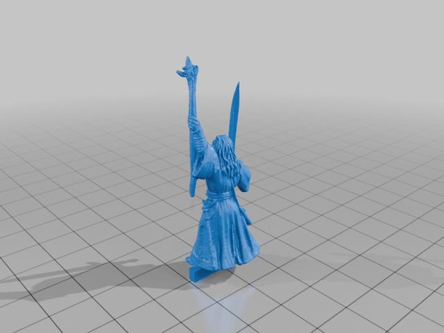 Grey Wizard 3D model thumbnail