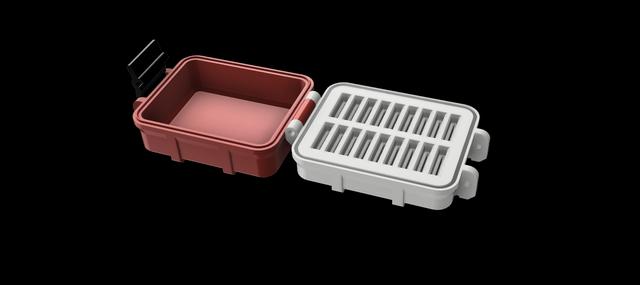 Rugged Parametric Fuse Box STL 3D model thumbnail