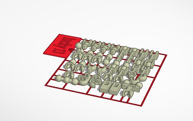 lucky 13 on runners 3D model thumbnail