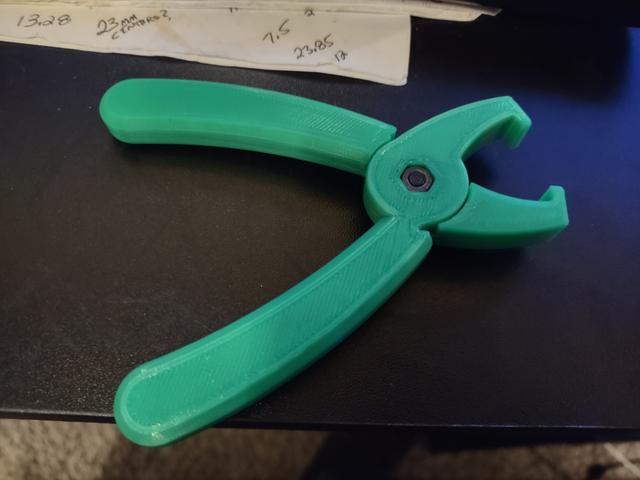 JST Pliers with M4 screw 3D model thumbnail