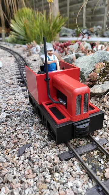 Tractor on a railway 3D model thumbnail