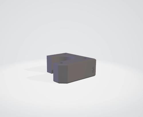 Y-Axis Motor Mount for MK4 Linear Rails 3D model thumbnail