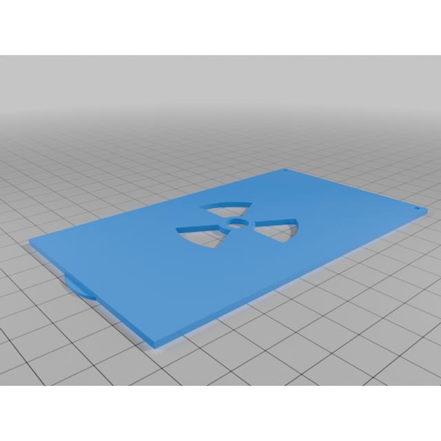 SSD enclosure or case and SATA cable 3D model thumbnail