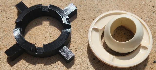 4-pin spanner wrench to tighten pool nozzle retaining ring 3D model thumbnail