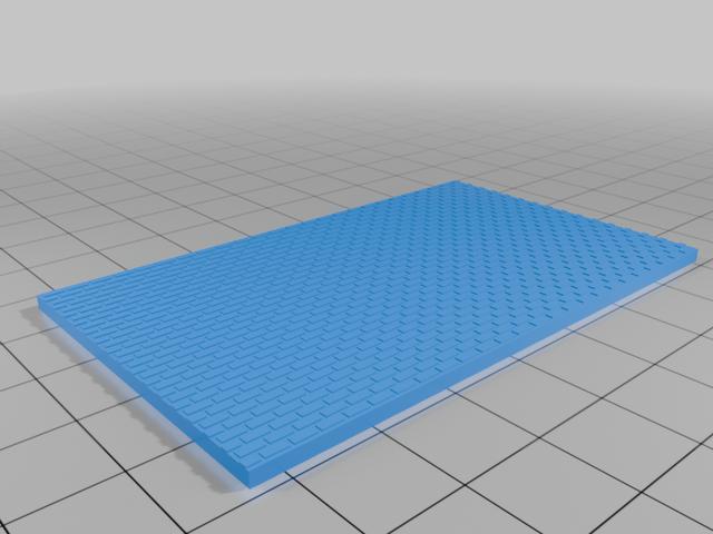 N Scale Brick Wall Texture Template – FDM Friendly (.4 Nozzle / .2 Layer) – Model Railroad Scenery 3D model thumbnail