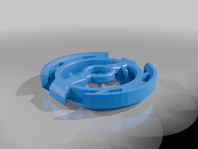 Cusom Beyblade: Armor Wyvern 3D model thumbnail