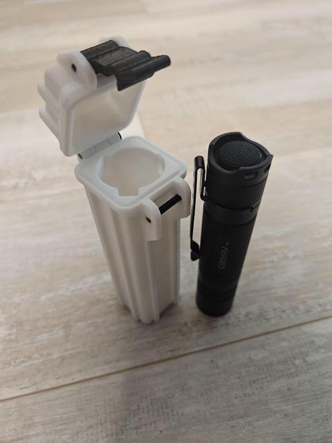 Convoy S2+ Rugged Box vertical with pocket clip 3D model thumbnail