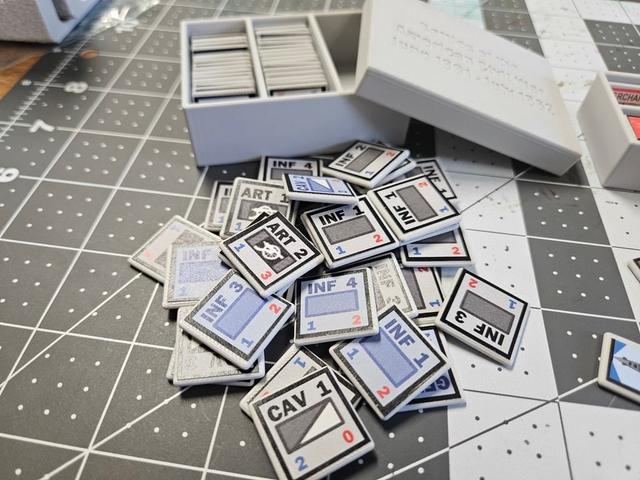 Battles of the American Civil War 61-62 wargame 2 mm counter bases and box 3D model thumbnail