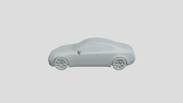 Infiniti G35 scale1-70 lowpoly for 3D-printing 3D model thumbnail