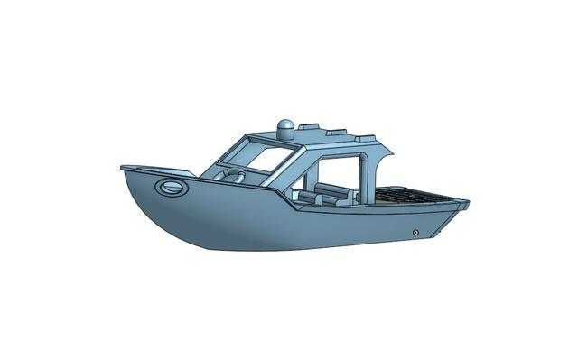 Benchy Speedboat 3D model thumbnail