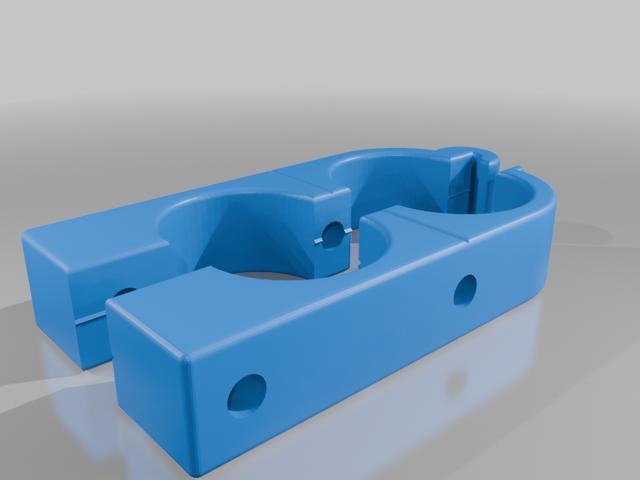 25mm Conduit Saddle or Wall Clip 3D model thumbnail
