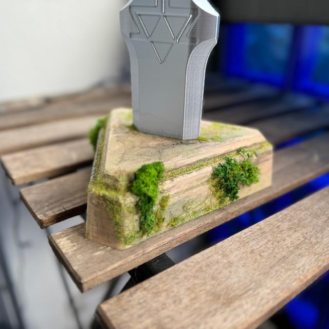 Master Sword BOTW Base 3D model thumbnail