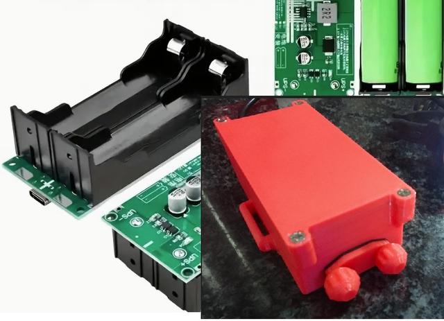 Case Dual 18650 lithium battery charger module waterproof 3D model thumbnail