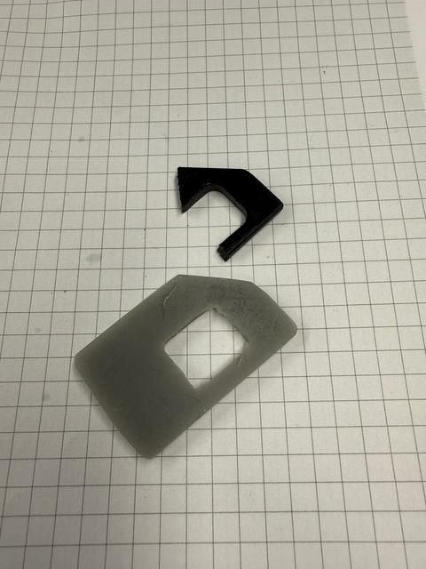 BWW Z 3 lower headlight tab repair  3D model thumbnail