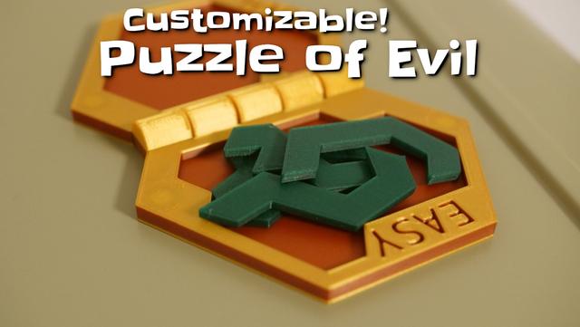 Customizable puzzle of evil 3D model thumbnail