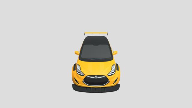 Hyundai ix20 Racecar for 3D-printing 3D model thumbnail