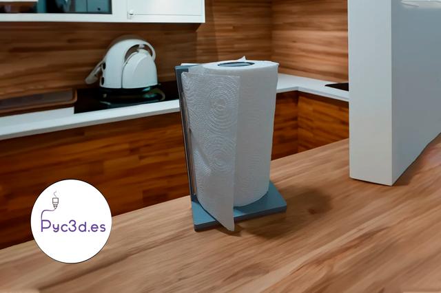 Kitchen Paper Towel Holder: Effortless Convenience and Modern Style 3D model thumbnail