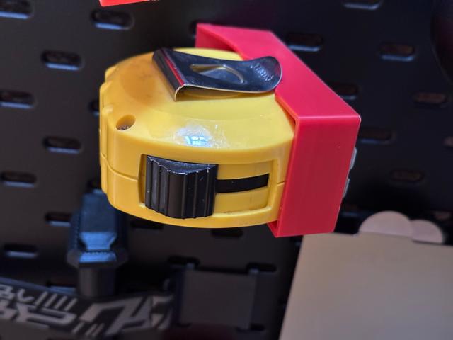 Skadis Large Tape Measure Holder w/ Cutout 3D model thumbnail