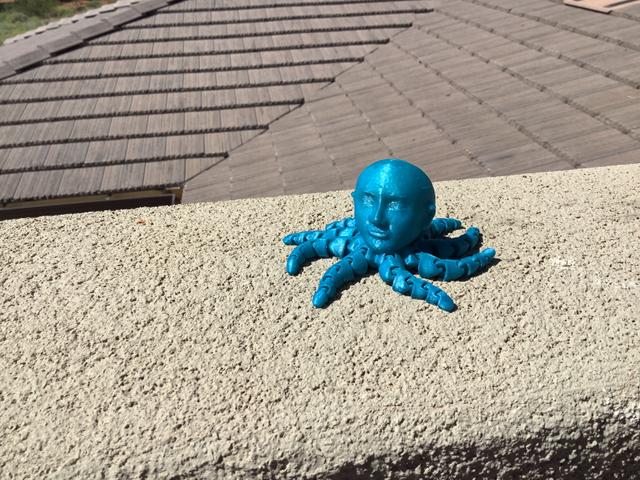 octopus man 3D model thumbnail